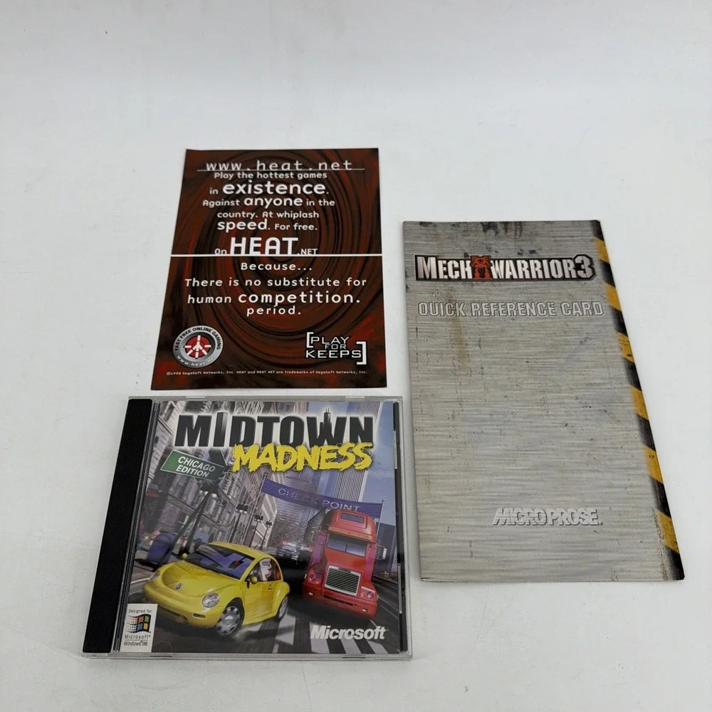 Midtown Madness Chicago Edition (PC CD-ROM, 1999) Big Box, Version 1.0 Win 95/98